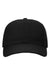 Richardson Hats 254RE Mens Sustainable Ashland Adjustable Dad Hat Black Flat Front