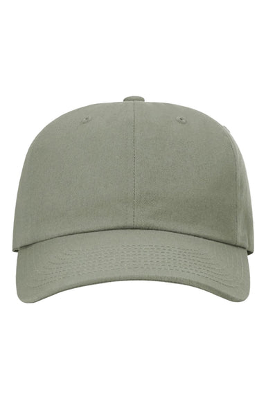 Richardson Hats 254RE Mens Sustainable Ashland Adjustable Dad Hat Loden Green Flat Front