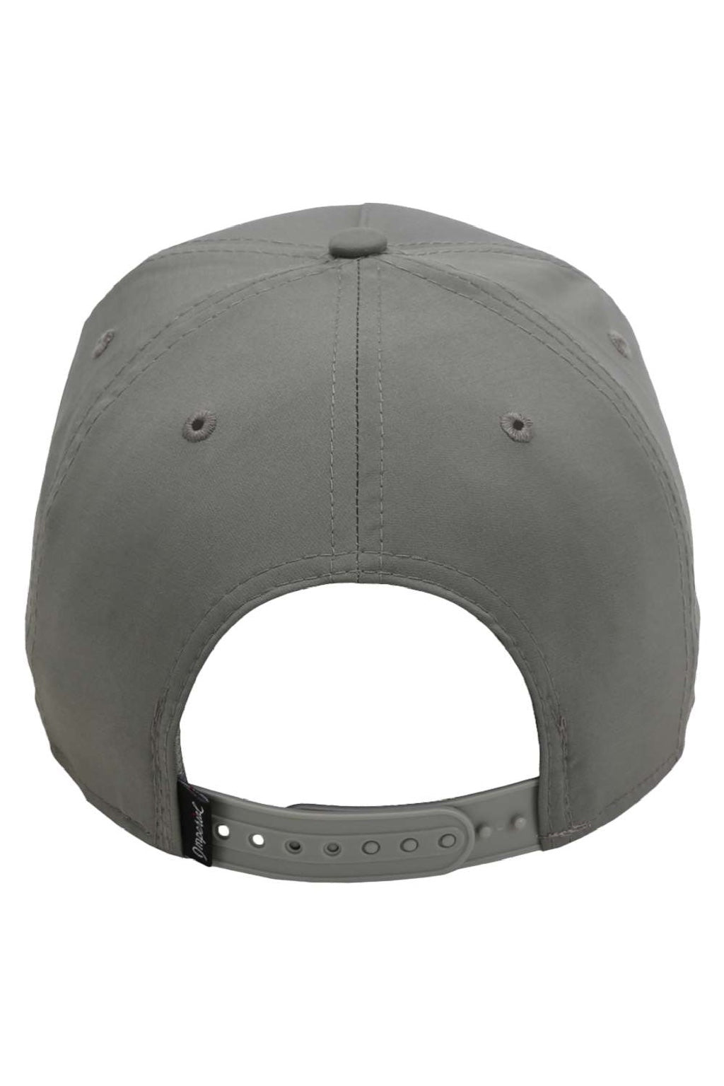Imperial Hats 5054 Mens The Wrightson Moisture Wicking Snapback Hat Grey/Black Flat Back