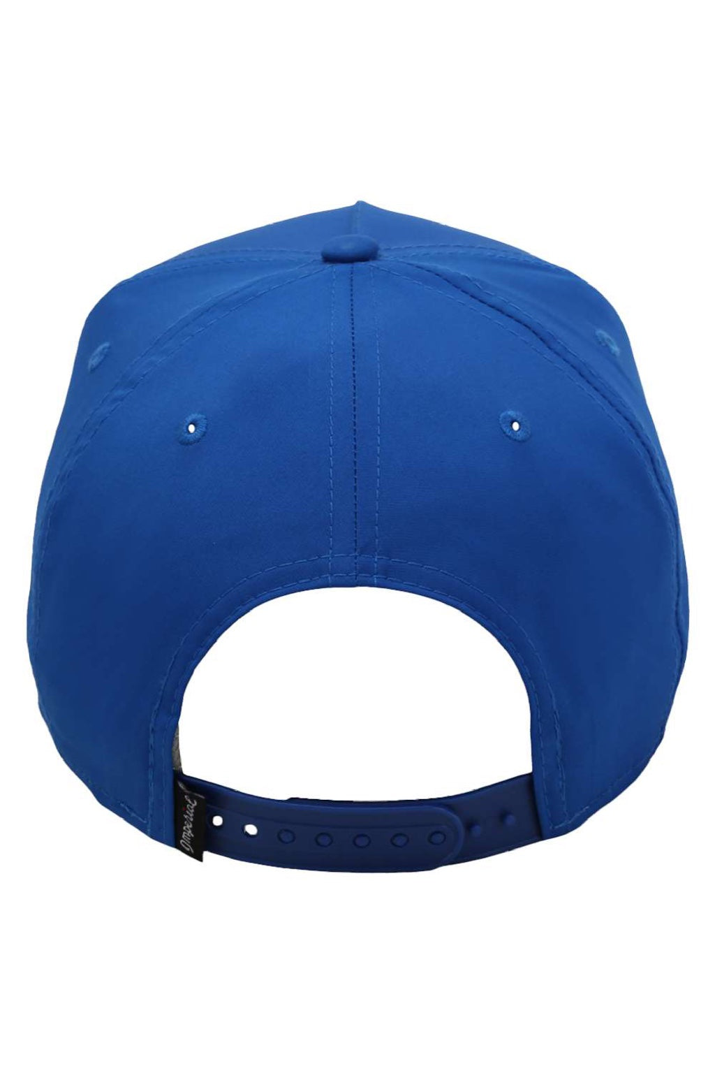 Imperial Hats 5054 Mens The Wrightson Moisture Wicking Snapback Hat Royal Blue/White Flat Back