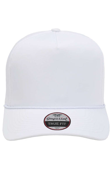 Imperial Hats 5054 Mens The Wrightson Moisture Wicking Snapback Hat White Flat Front