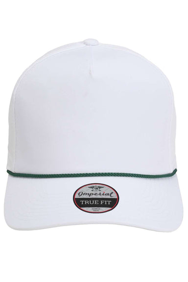 Imperial 5054 Mens The Wrightson Hat White/Dark Green Flat Front