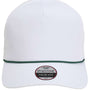 Imperial Mens The Wrightson Moisture Wicking Snapback Hat - White/Dark Green - NEW