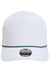 Imperial Hats 5054 Mens The Wrightson Moisture Wicking Snapback Hat White/Dark Green Flat Front