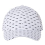 Imperial Mens Alter Ego Moisture Wicking Adjustable Hat - White Bone Fish - NEW