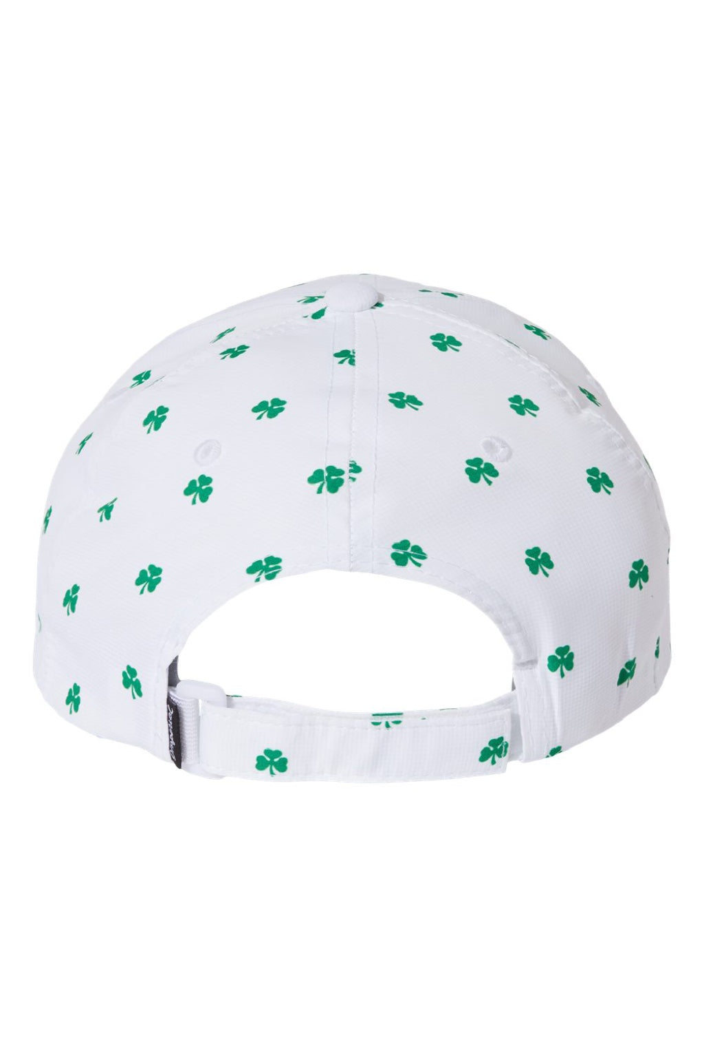 Imperial Hats X210R Mens Alter Ego Moisture Wicking Adjustable Hat White Shamrock Flat Back