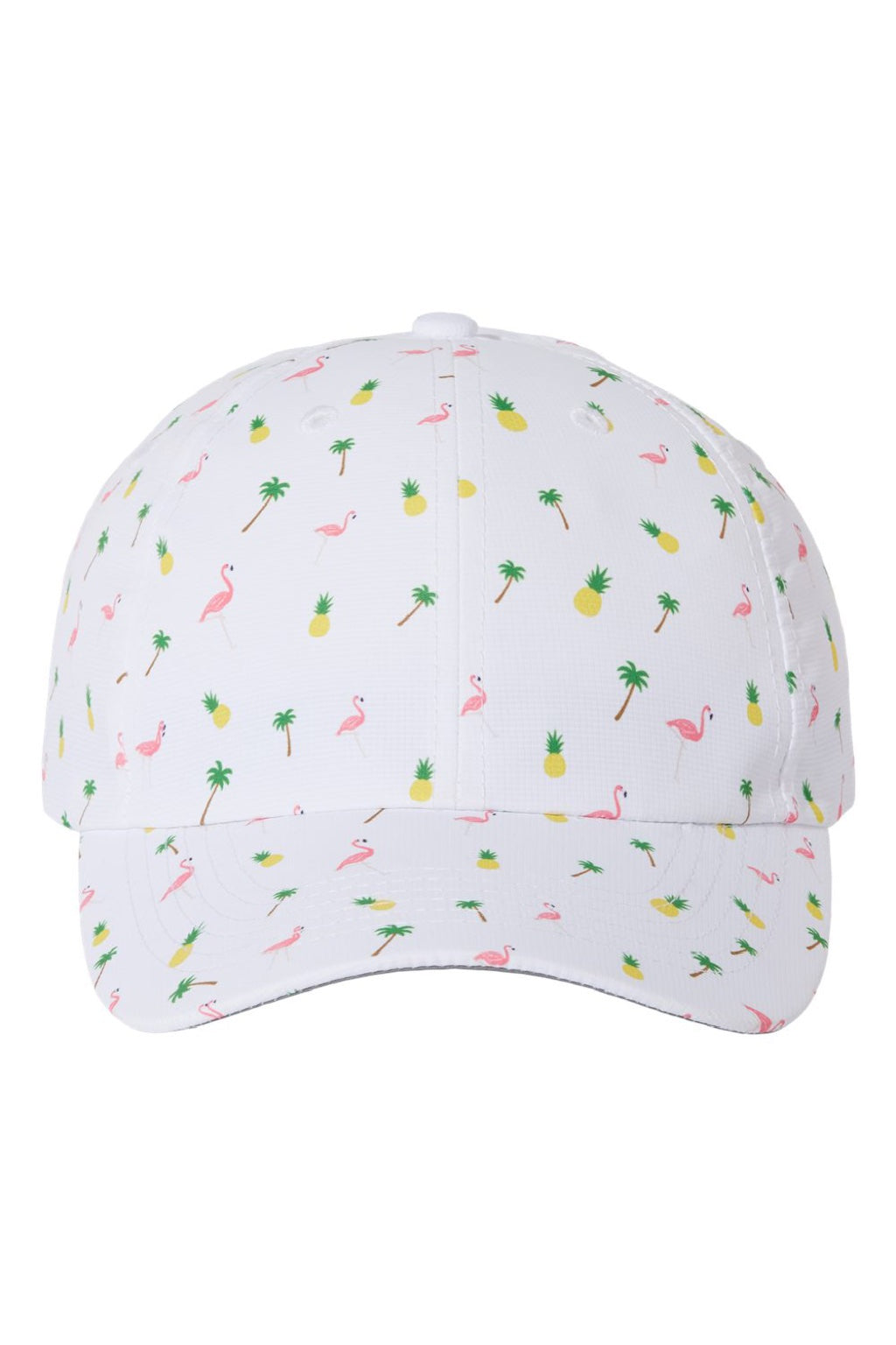 Imperial Hats X210R Mens Alter Ego Moisture Wicking Adjustable Hat White Tropical Flat Front