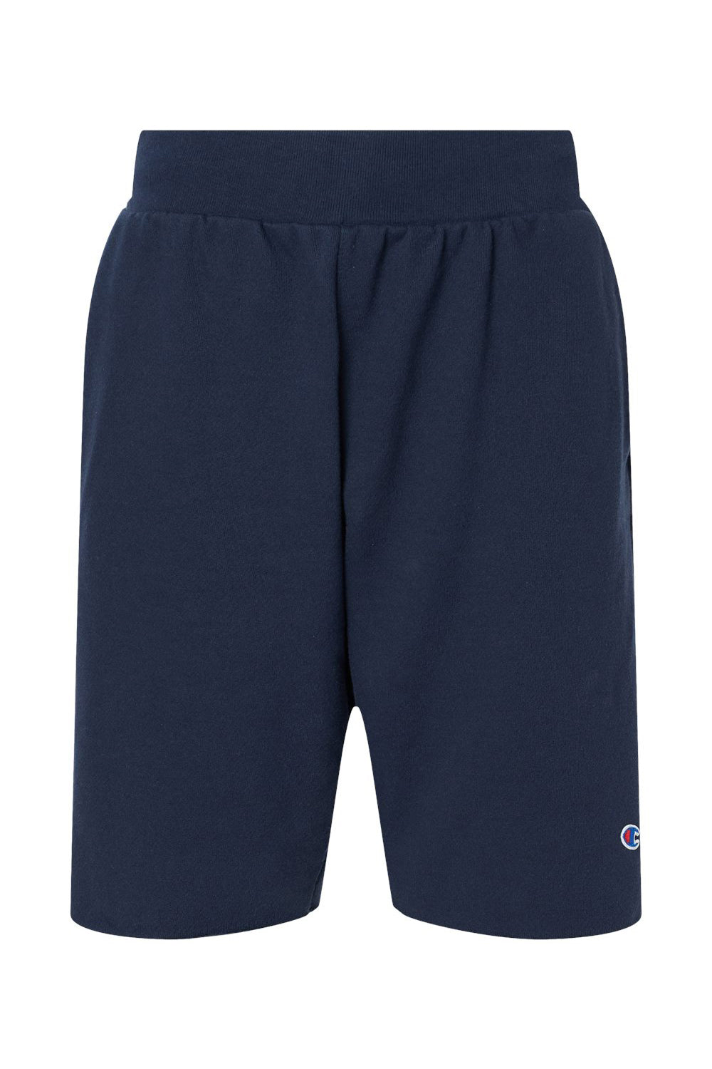Champion RW26 Mens Reverse Weave Shorts w/ Pockets Navy Blue Flat Front