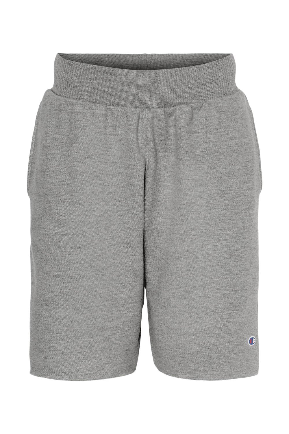 Champion RW26 Mens Reverse Weave Shorts w/ Pockets Oxford Grey Flat Front