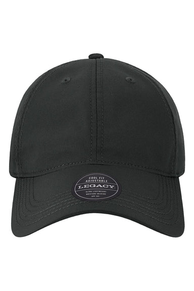 Legacy CFA Mens Cool Fit Adjustable Hat Black Flat Front