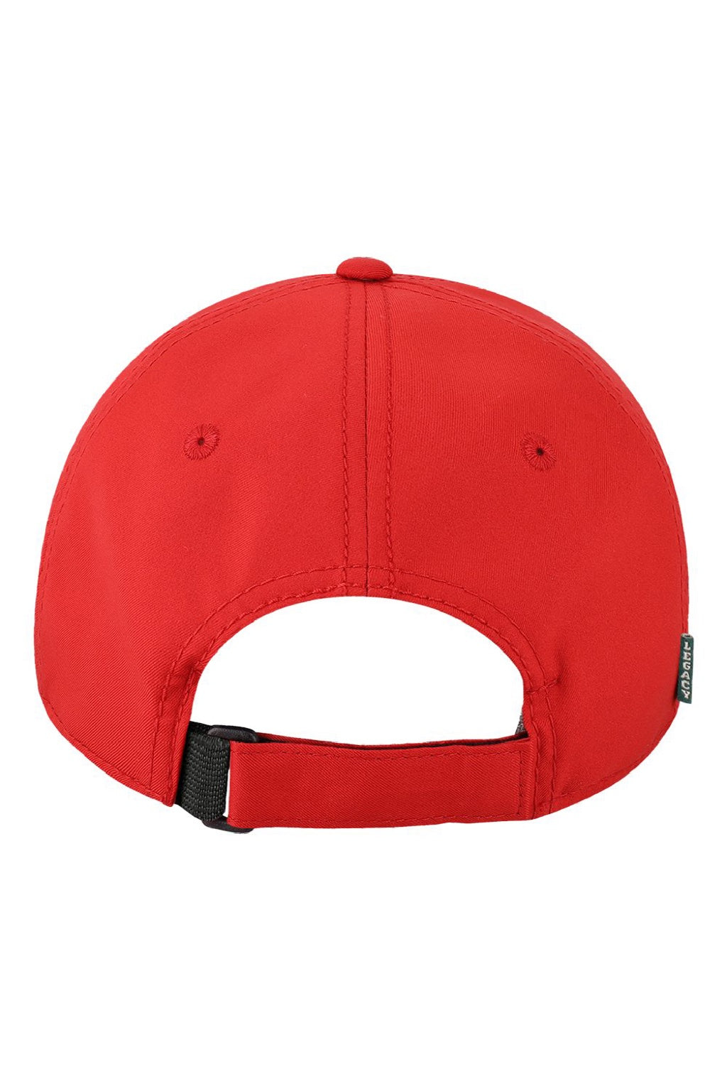 Legacy Hats CFA Mens Cool Fit Moisture Wicking Adjustable Hat Scarlet Red Flat Back
