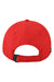 Legacy Hats CFA Mens Cool Fit Moisture Wicking Adjustable Hat Scarlet Red Flat Back