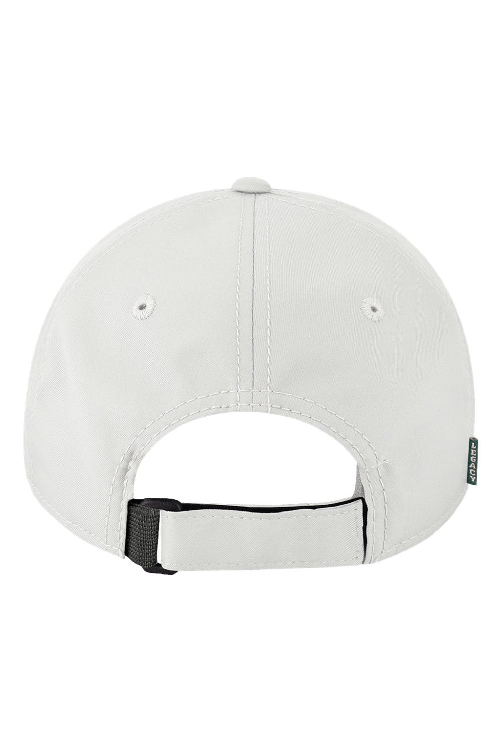 Legacy Hats CFA Mens Cool Fit Moisture Wicking Adjustable Hat White Flat Back