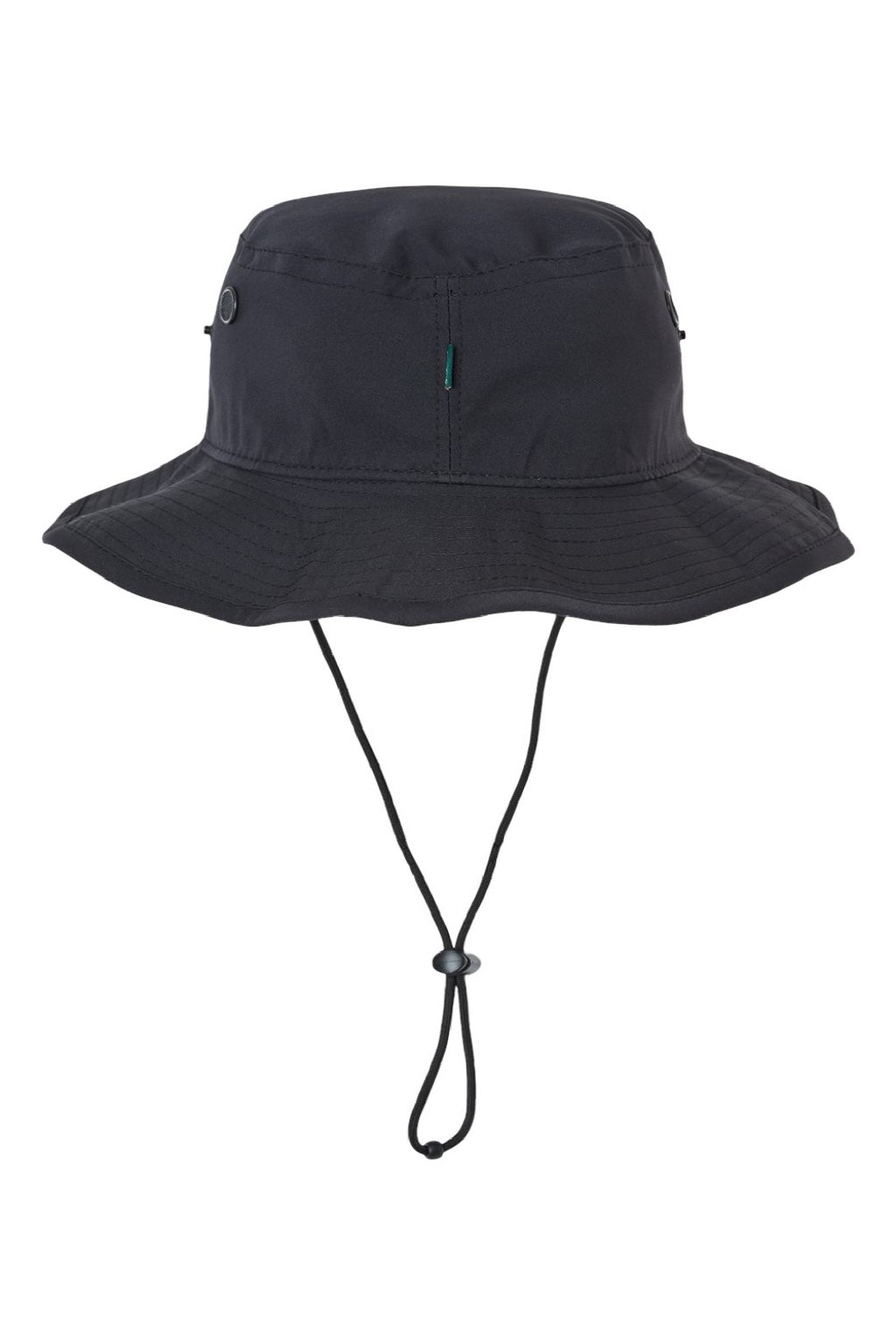 Legacy Hats CFB Mens Cool Fit Moisture Wicking Booney Hat Black Flat Back