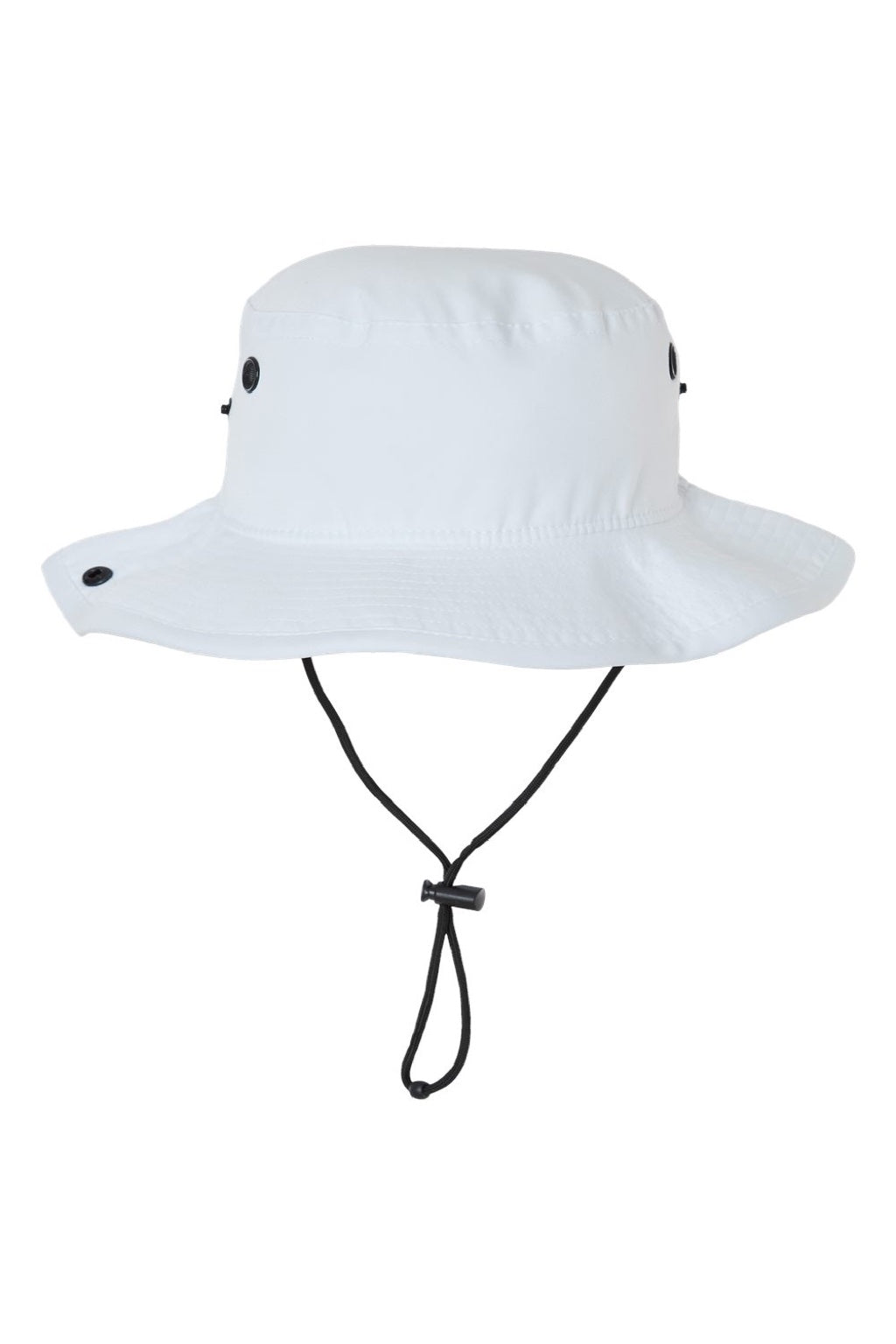 Legacy Hats CFB Mens Cool Fit Moisture Wicking Booney Hat White Flat Front