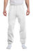 Jerzees 973M/973MR Mens NuBlend Pill Resistant Fleece Sweatpants White Model Front