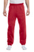 Jerzees 973M/973MR Mens NuBlend Pill Resistant Fleece Sweatpants True Red Model Front