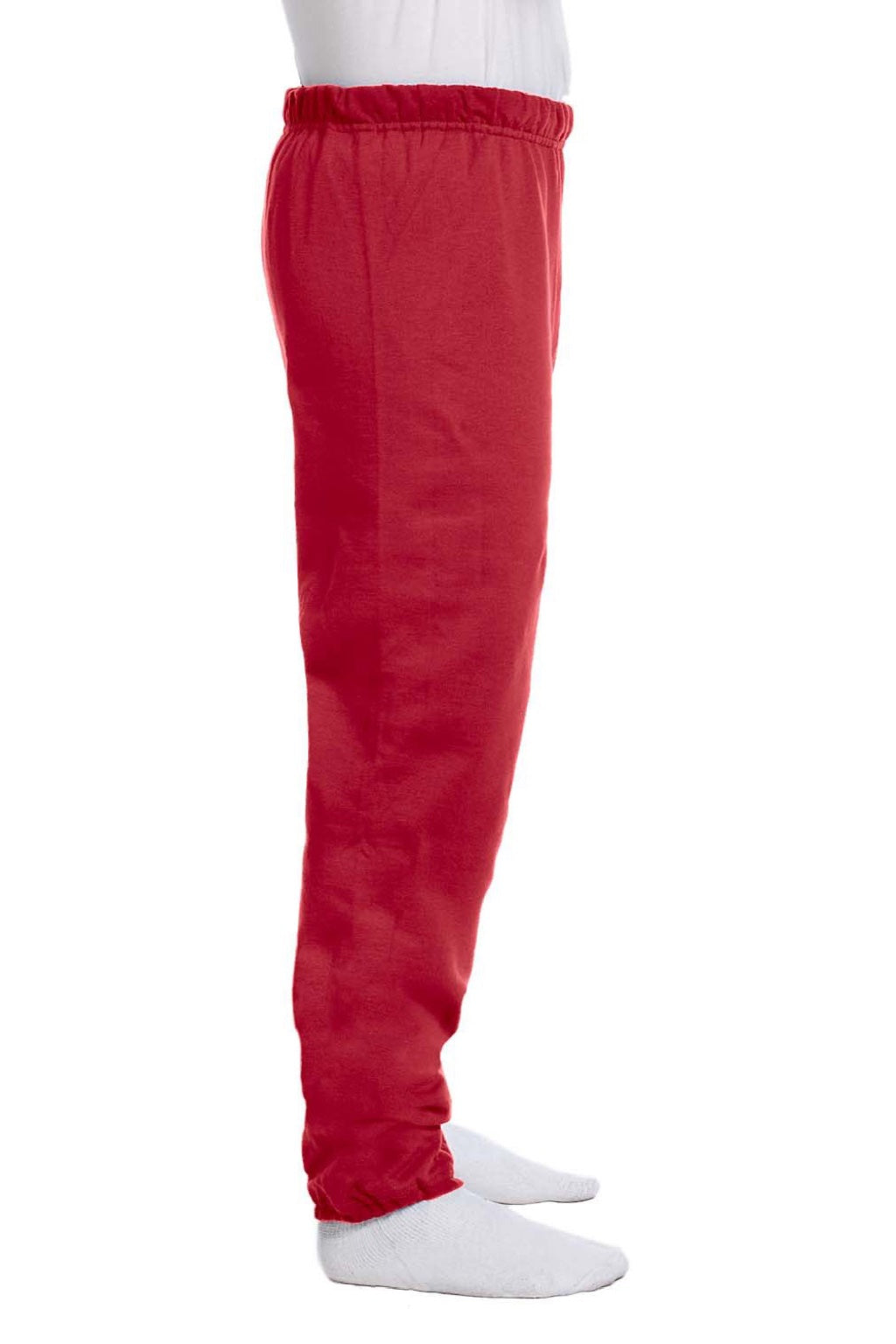 Jerzees 973M/973MR Mens NuBlend Pill Resistant Fleece Sweatpants True Red Model Side