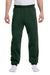 Jerzees 973M/973MR Mens NuBlend Pill Resistant Fleece Sweatpants Forest Green Model Front
