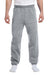 Jerzees 973M/973MR Mens NuBlend Pill Resistant Fleece Sweatpants Oxford Grey Model Front
