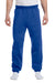 Jerzees 973M/973MR Mens NuBlend Pill Resistant Fleece Sweatpants Royal Blue Model Front