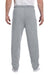 Jerzees 973M/973MR Mens NuBlend Pill Resistant Fleece Sweatpants Heather Grey Model Back