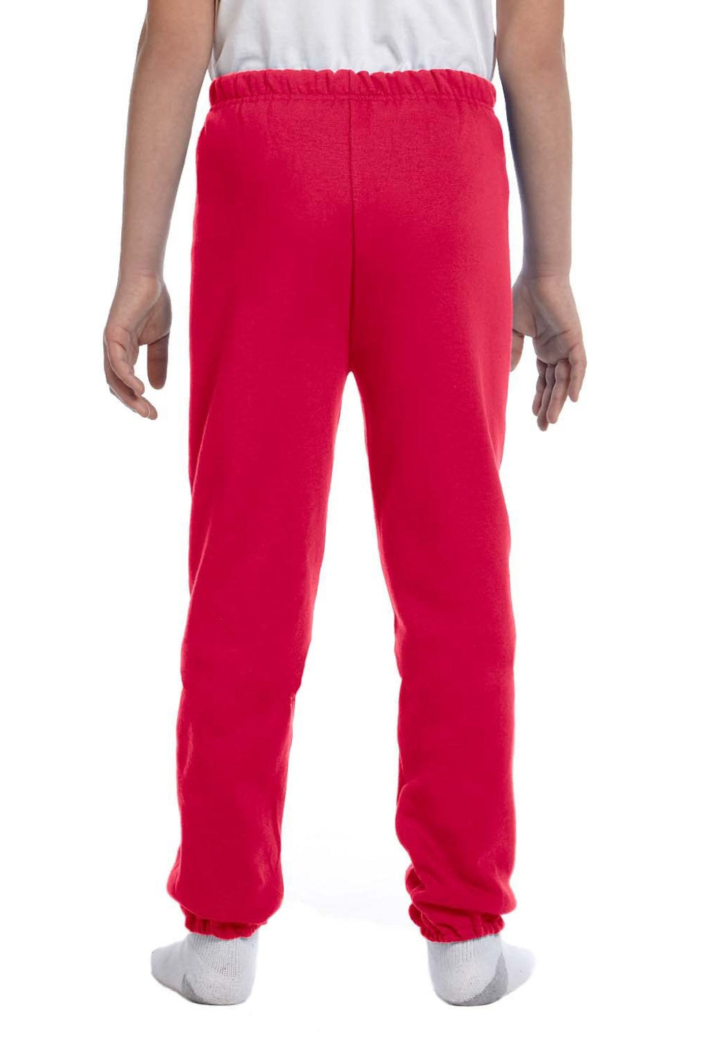 Jerzees 973B/973BR Youth NuBlend Fleece Pill Resistant Sweatpants True Red Model Back