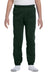 Jerzees 973B/973BR Youth NuBlend Fleece Pill Resistant Sweatpants Forest Green Model Front