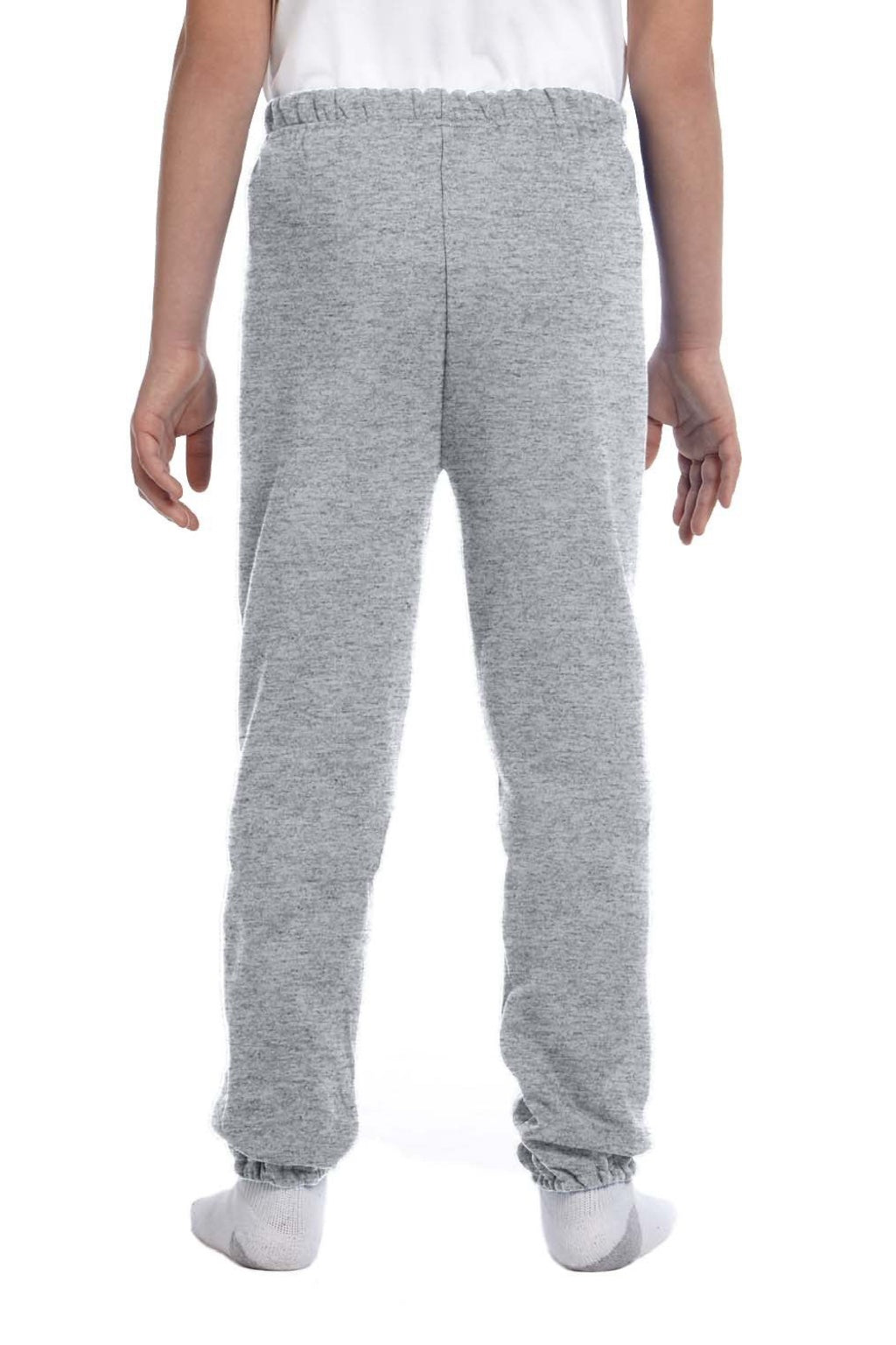 Jerzees 973B/973BR Youth NuBlend Fleece Pill Resistant Sweatpants Oxford Grey Model Back