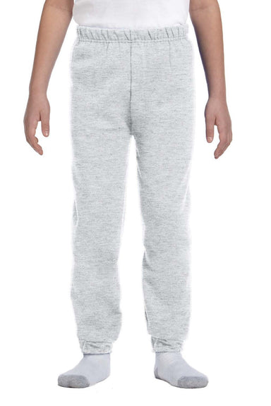 Jerzees 973B/973BR Youth NuBlend Fleece Pill Resistant Sweatpants Ash Grey Model Front
