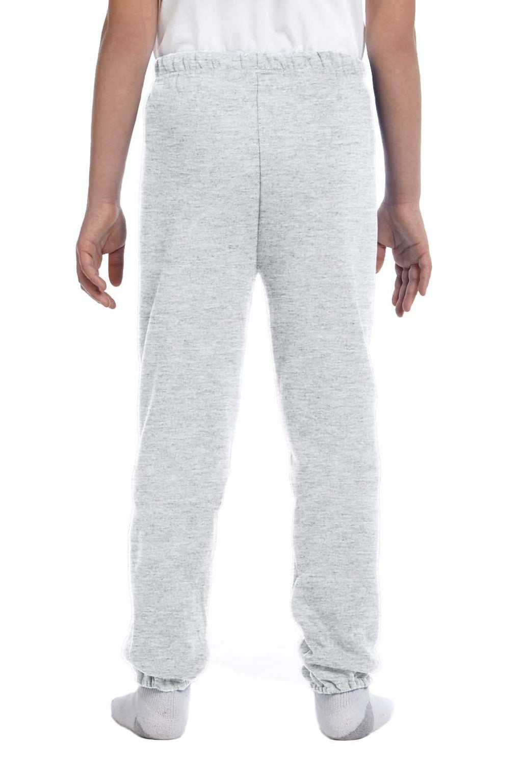 Jerzees 973B/973BR Youth NuBlend Fleece Pill Resistant Sweatpants Ash Grey Model Back