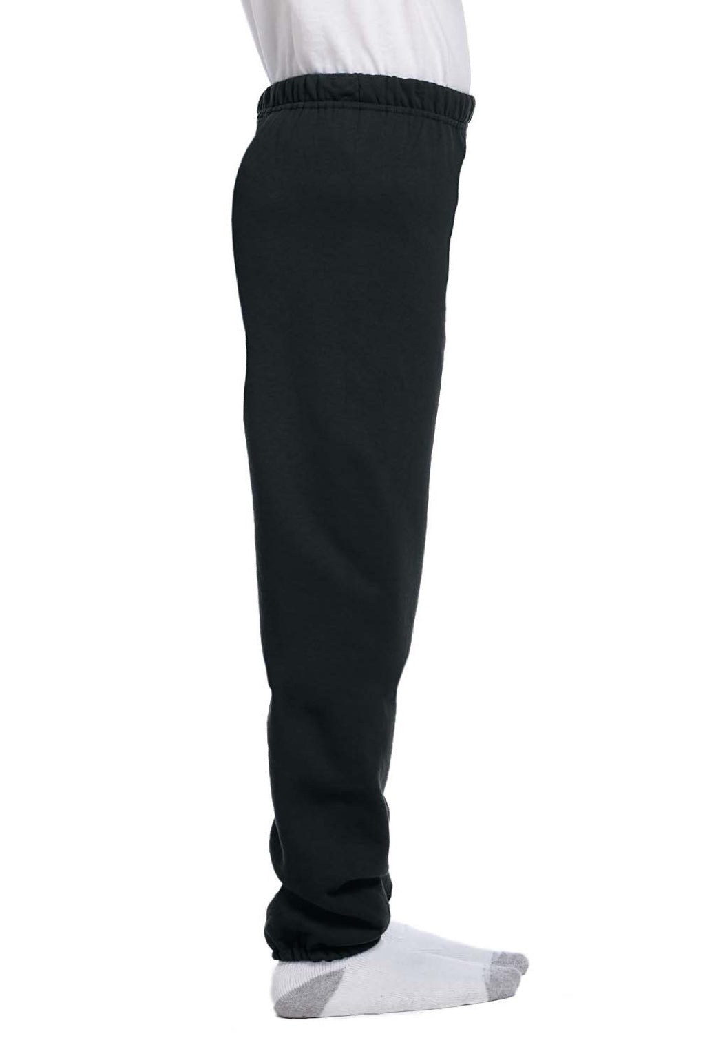Jerzees 973B/973BR Youth NuBlend Fleece Pill Resistant Sweatpants Black Model Side