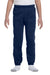 Jerzees 973B/973BR Youth NuBlend Fleece Pill Resistant Sweatpants Navy Blue Model Front