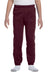 Jerzees 973B/973BR Youth NuBlend Fleece Pill Resistant Sweatpants Maroon Model Front