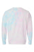 Independent Trading Co. PRM3500TD Mens Tie-Dye Crewneck Sweatshirt Cotton Candy Flat Back