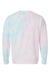 Independent Trading Company PRM3500TD Mens Tie-Dye Crewneck Sweatshirt Cotton Candy Flat Back