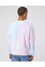 Independent Trading Co. PRM3500TD Mens Tie-Dye Crewneck Sweatshirt Cotton Candy Model Back