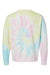 Independent Trading Company PRM3500TD Mens Tie-Dye Crewneck Sweatshirt Sunset Swirl Flat Back