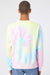 Independent Trading Company PRM3500TD Mens Tie-Dye Crewneck Sweatshirt Sunset Swirl Model Back