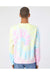 Independent Trading Co. PRM3500TD Mens Tie-Dye Crewneck Sweatshirt Sunset Swirl Model Back