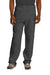Jerzees 974M/974MPR Mens NuBlend Pill Resistant Fleece Open Bottom Sweatpants w/ Pockets Heather Black Model Front