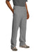 Jerzees 974M/974MPR Mens NuBlend Pill Resistant Fleece Open Bottom Sweatpants w/ Pockets Oxford Grey Model 3q