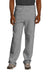 Jerzees 974M/974MPR Mens NuBlend Pill Resistant Fleece Open Bottom Sweatpants w/ Pockets Oxford Grey Model Front