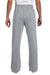 Jerzees 974M/974MPR Mens NuBlend Pill Resistant Fleece Open Bottom Sweatpants w/ Pockets Heather Grey Model Back