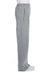 Jerzees 974M/974MPR Mens NuBlend Pill Resistant Fleece Open Bottom Sweatpants w/ Pockets Heather Grey Model Side