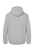 Adidas A432 Mens Fleece Hooded Sweatshirt Hoodie Heather Grey Flat Back