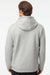 Adidas A432 Mens Fleece Hooded Sweatshirt Hoodie w/ Pouch Pocket Heather Grey Model Back