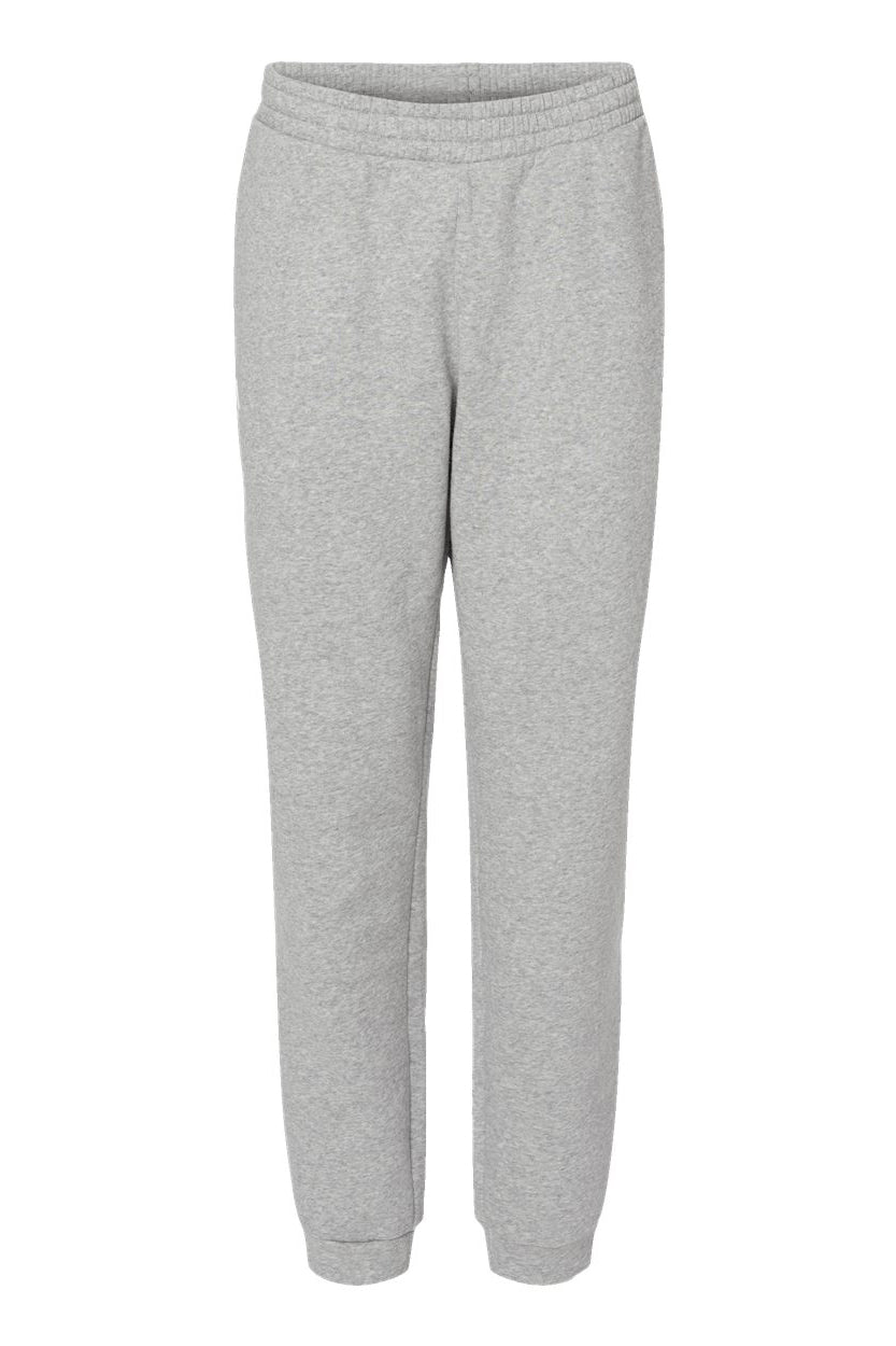 Adidas A436 Mens Fleece Jogger Sweatpants w/ Pockets Heather Grey Flat Front