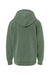 Independent Trading Company PRM1500Y Youth Pigment Dyed Hooded Sweatshirt Hoodie w/ Pouch Pocket Alpine Green Flat Back