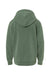 Independent Trading Co. PRM1500Y Youth Pigment Dyed Hooded Sweatshirt Hoodie Alpine Green Flat Back